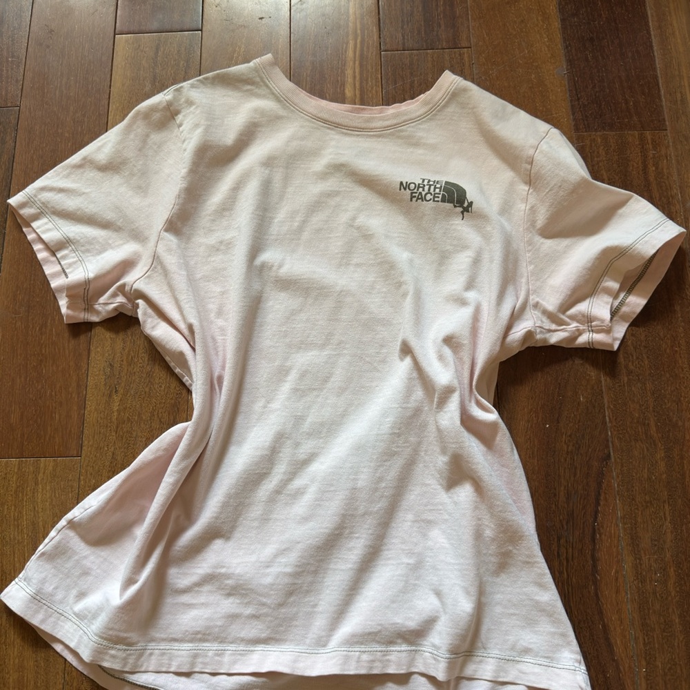 The North Face Pale Pink Logo Short Sleeve Tee